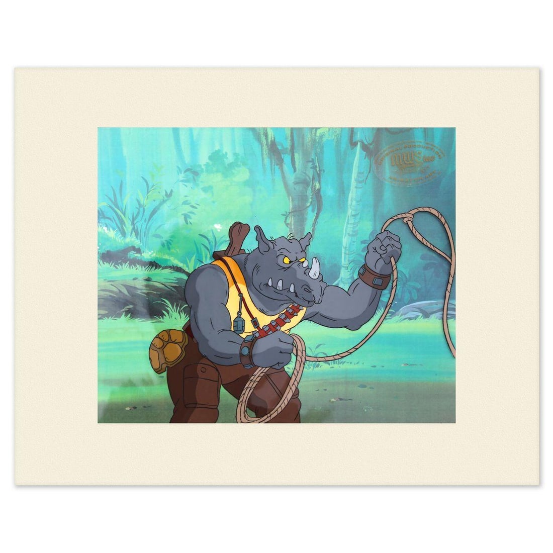 Animation Art- Hand-Painted Cel "Rocksteady" (1 of 2)