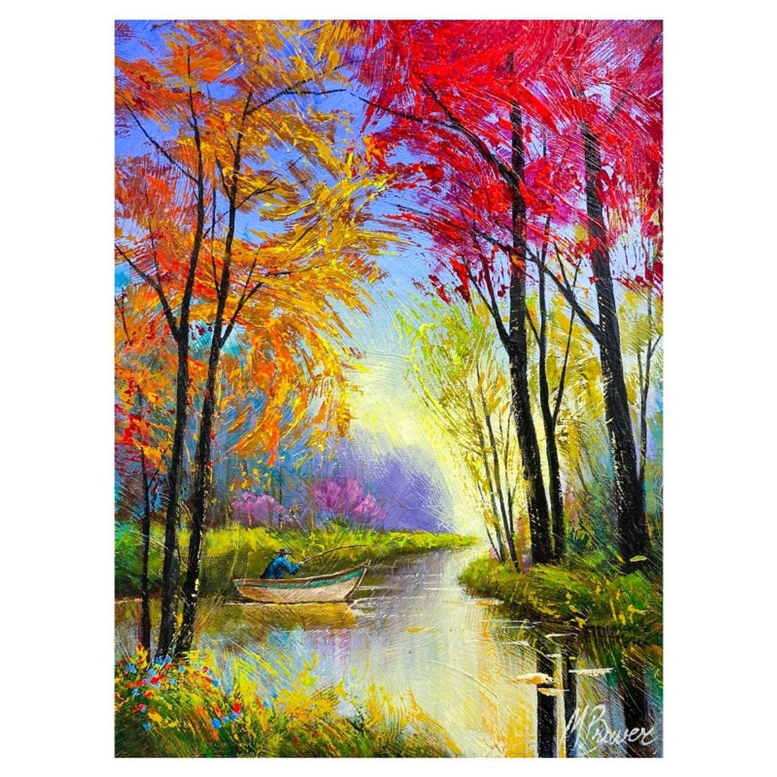 Mark Braver, Original Acrylic Painting on Canvas, Hand Signed with Letter of Authenticity.: This is an original acrylic painting on canvas by Mark Braver, hand signed by the artist. Includes Letter of Authenticity. Measures approx. 16" x 12" (image).