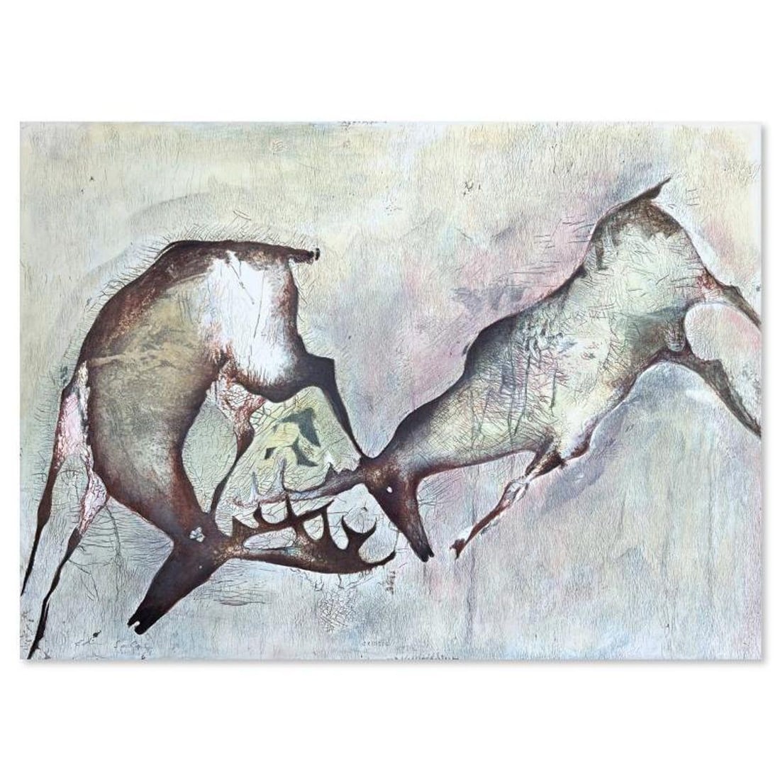 Edwin Salomon (1935-2014), "Force" Limited Edition Serigraph, Hand Signed and Numbered; Letter of: Force is a limited edition serigraph on paper by Edwin Salomon (1935-2014). The piece comes hand signed by the artist, numbered, and with a letter of authenticity. Measures approximately 20" x 25.5".