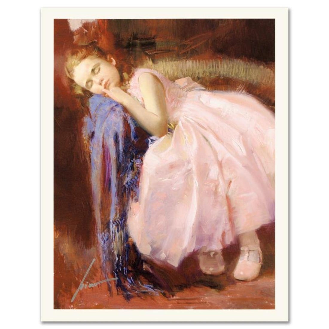 Pino (1939-2010) "Party Dreams" Limited Edition Giclee. Numbered and Hand Signed; Certificate of: Party Dreams is a limited edition giclee on paper by Pino (1939-2010). The piece comes numbered and is hand signed by the artist. Includes Certificate of Authenticity. Measures approximately 20 x 15"