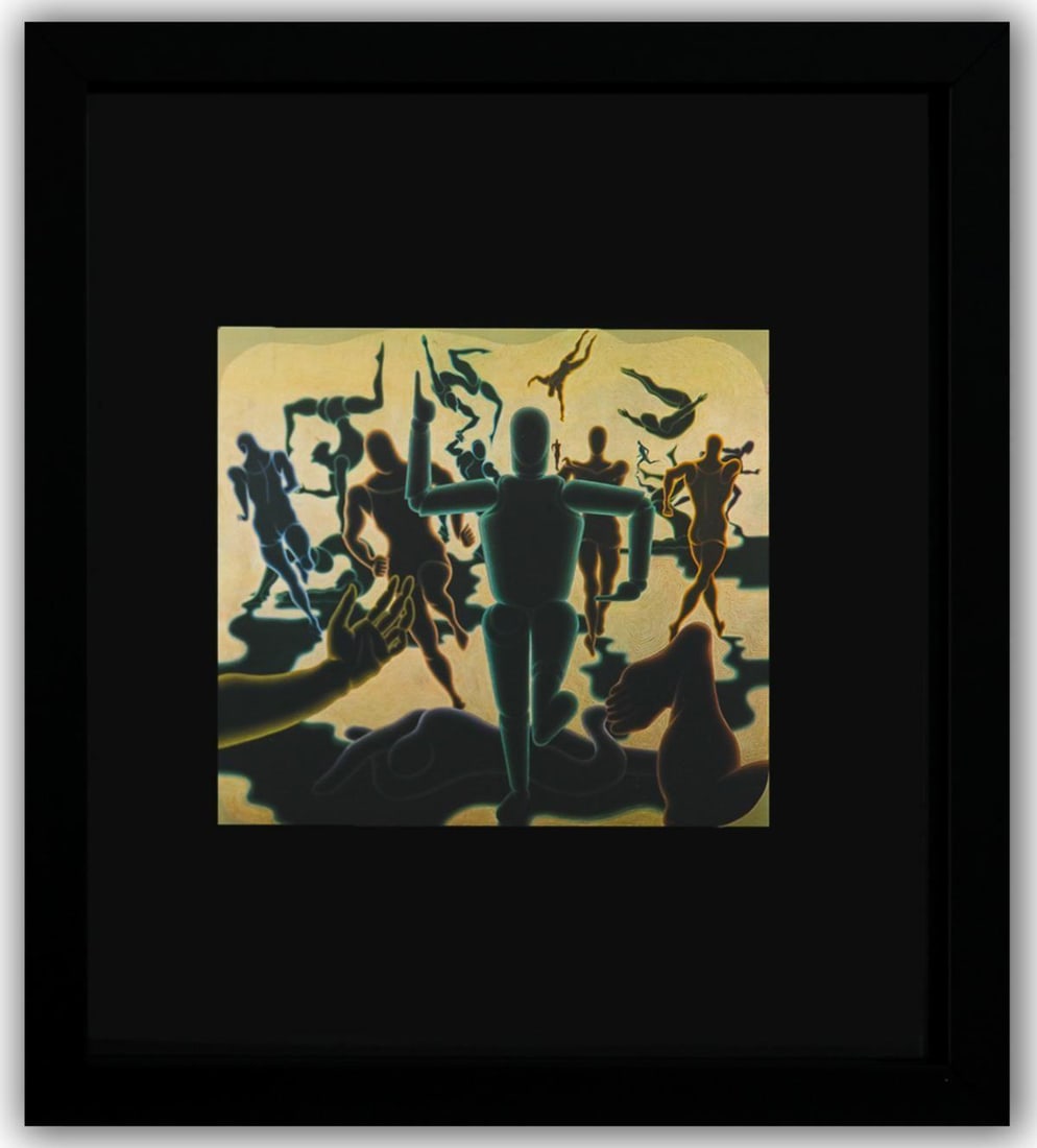 Victor Vasarely- Heliogravure Print "Untitled": Artist: Victor Vasarely. Medium: Heliogravure Print. Title: Untitled. Size: 11" x 10". Measures approx. 13" x 12" (framed). Additional: Custom Framed. Reference#: 21466.