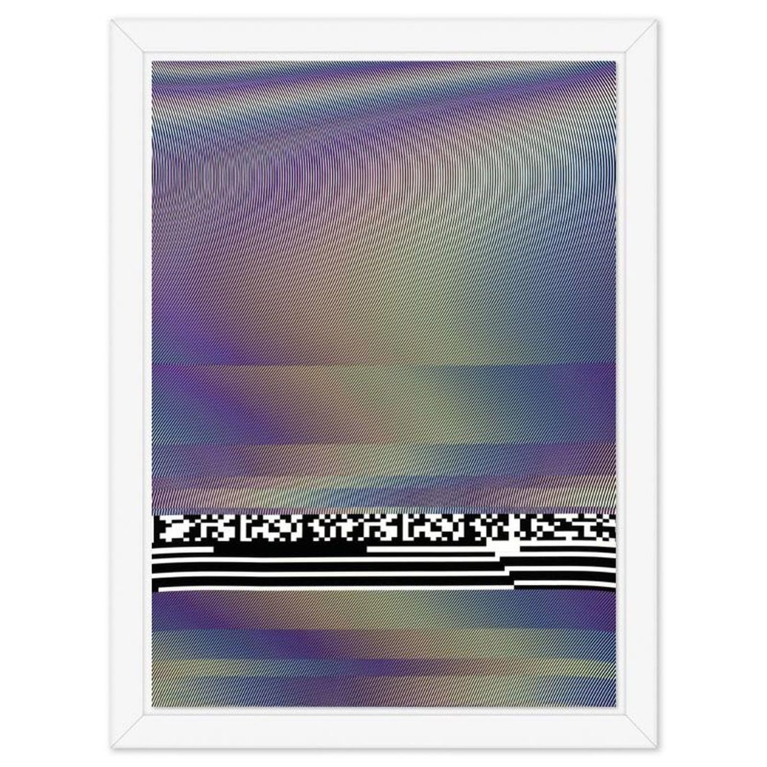 Felipe Pantone, "Planned Iridescence 1p" Framed Limited Edition, Numbered and Hand Signed Inverso: Planned Iridescence 1p" is a limited edition giclee on paper, numbered and hand signed inverso by the artist. This piece is custom framed. Includes Letter of Authenticity. Measures approx. 33.5" x 23.