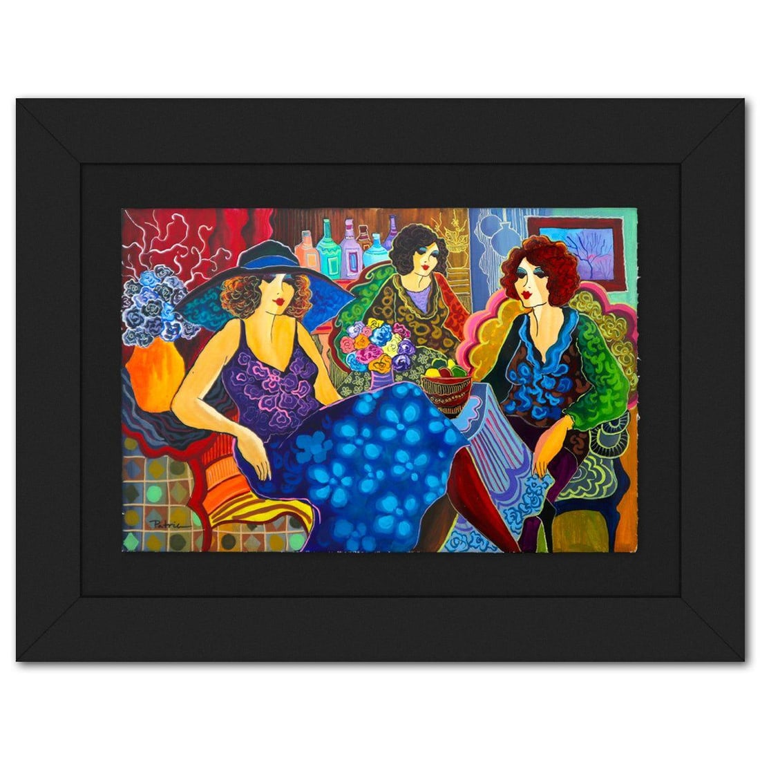 Patricia Govezensky- Original Watercolor "Expressions of Joy": Artist: Patricia Govezensky. Medium: Original Watercolor. Title: Expressions of Joy. Size: 15" x 22". Measures approx. 24" x 31" (framed). Signature: Hand Signed by the artist. Certificate of Authenti