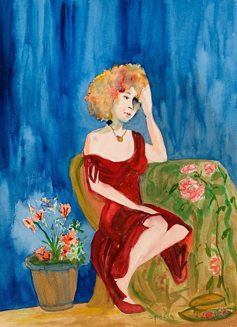 Spitzer- Original gouache on paper (1 of 1)