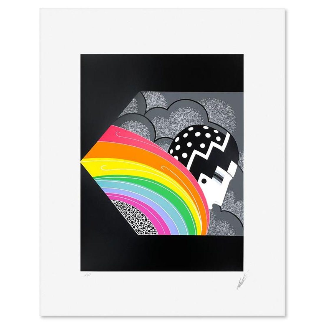 Erte (1892-1990), "Tempest" Limited Edition Serigraph from an AP Edition, Hand Signed with Letter of: Tempest is a limited edition serigraph from an AP edition on paper by Erte (1892-1990), hand signed by the artist. Includes Letter of Authenticity. Measures approx. 24" x 19" (border), 16.5" x 12.5"