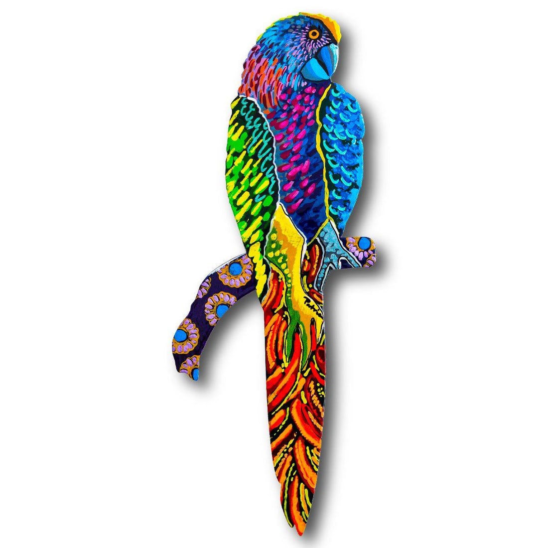 Patricia Govezensky- Original Painting on Laser Cut Steel "Moment of Peace" (1 of 2)