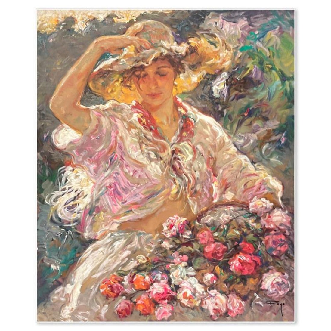 Royo, "Sol Del La Isla" Limited Edition Printer's Proof on Clay-Board (29" x 24"), Numbered and Hand (1 of 2)