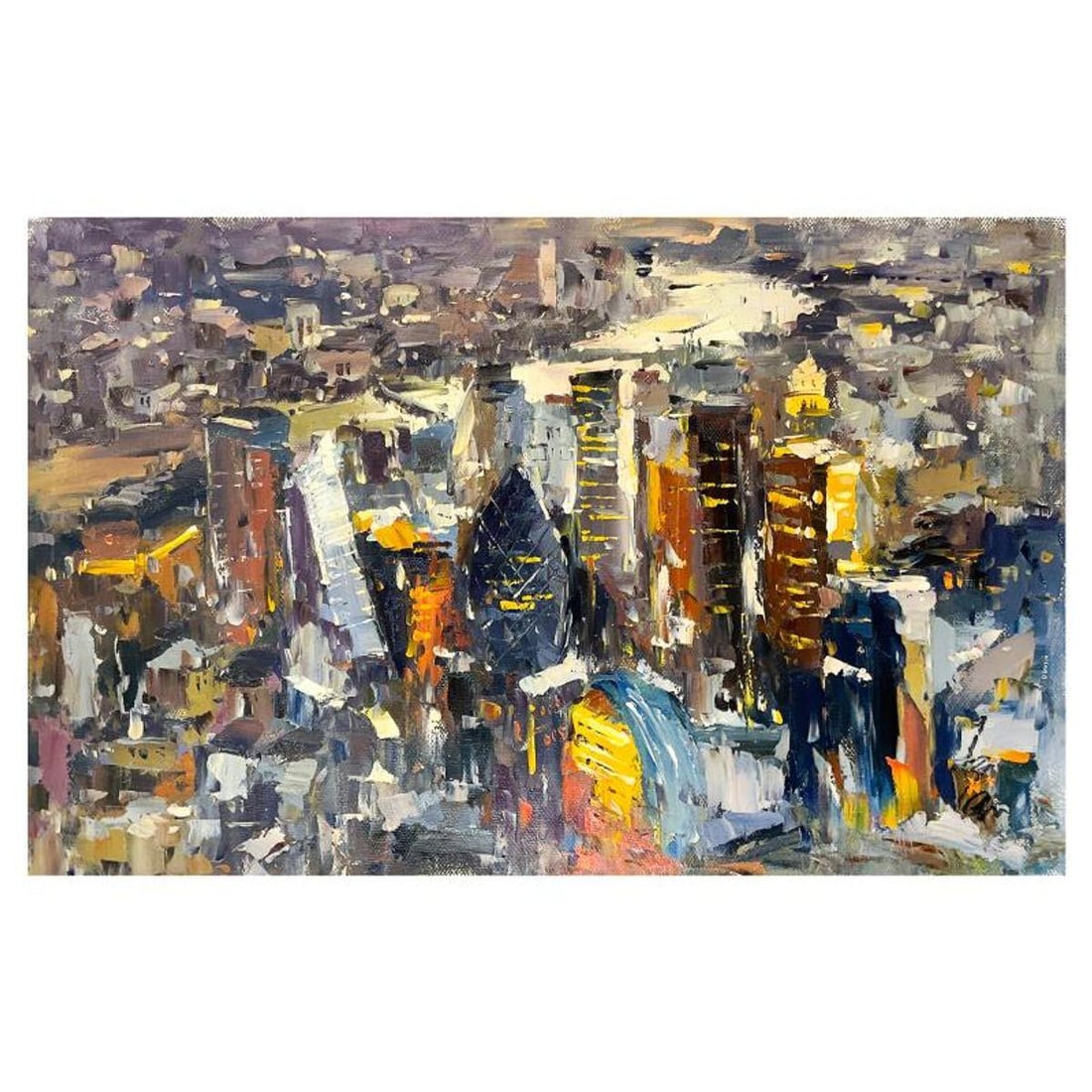 Inam, Original Oil Painting on Canvas (24" x 30"), Hand Signed with Letter of Authenticity.: This is an original oil painting on canvas by Inam, hand signed by the artist. Includes Letter of Authenticity. Measures approx. 24" x 30" (image).