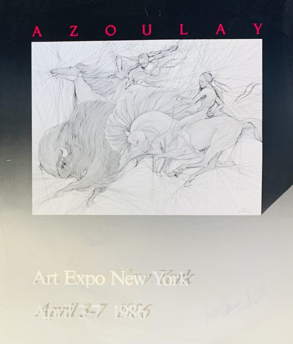 Guillaume Azoulay- Poster "1986 Artexpo": Artist: Guillaume Azoulay. Medium: Poster. Title: 1986 Artexpo. Size: 36" x 28". Signature: Hand Signed. Reference#: 28155.