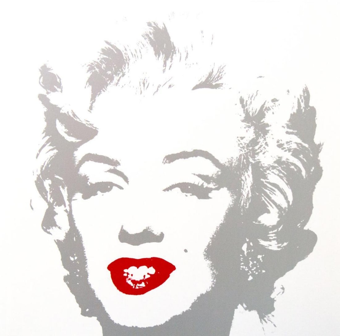 Andy Warhol "Golden Marilyn 11.35" Limited Edition Silk Screen Print from Sunday B Morning.: Golden Marilyn 11.35 is a limited edition silk screen print on museum board from Sunday B Morning featuring the works of Andy Warhol. The piece is stamped in blue on the back with "Published by