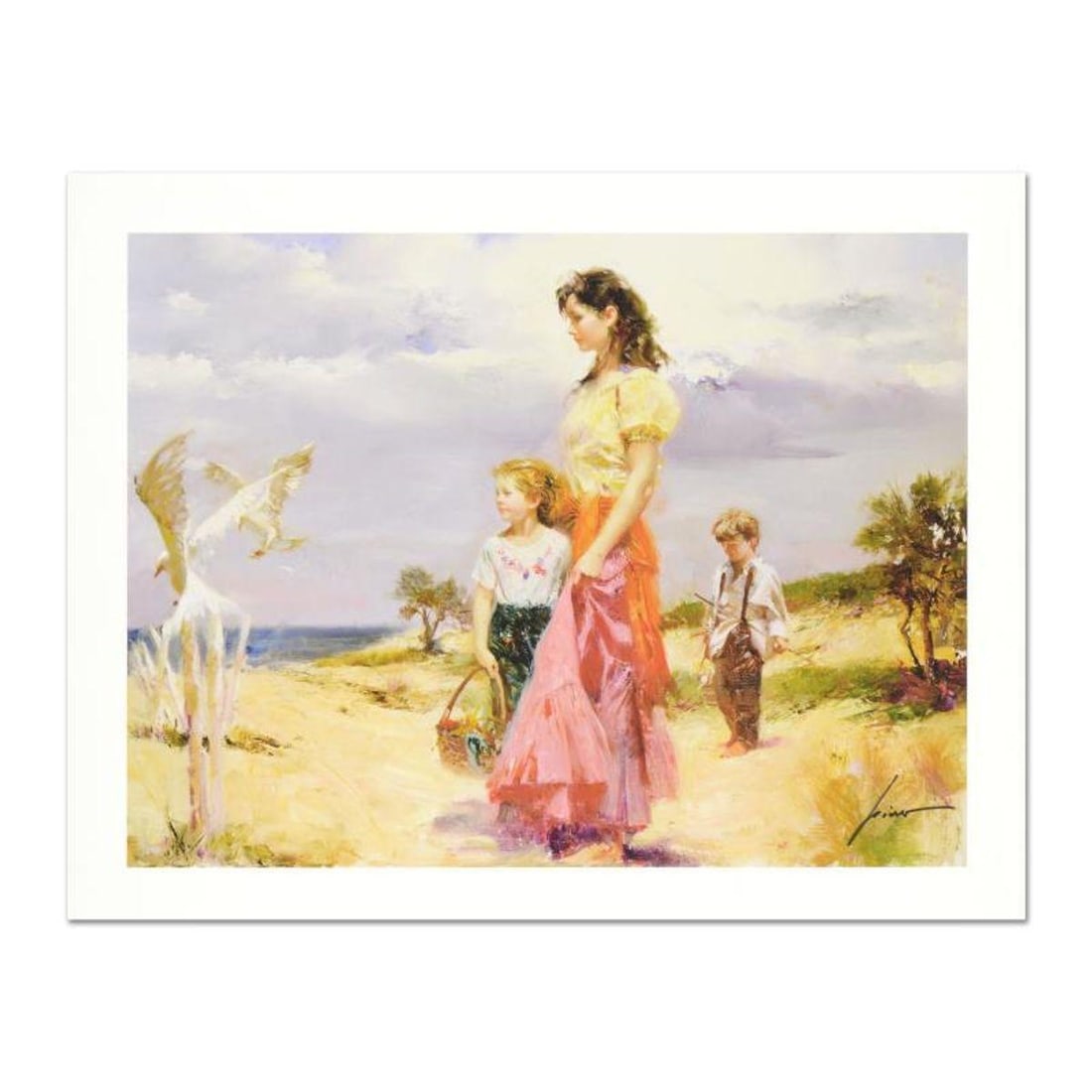 Pino (1939-2010) "Birds of Paradise" Limited Edition Giclee. Numbered and Hand Signed; Certificate (1 of 2)