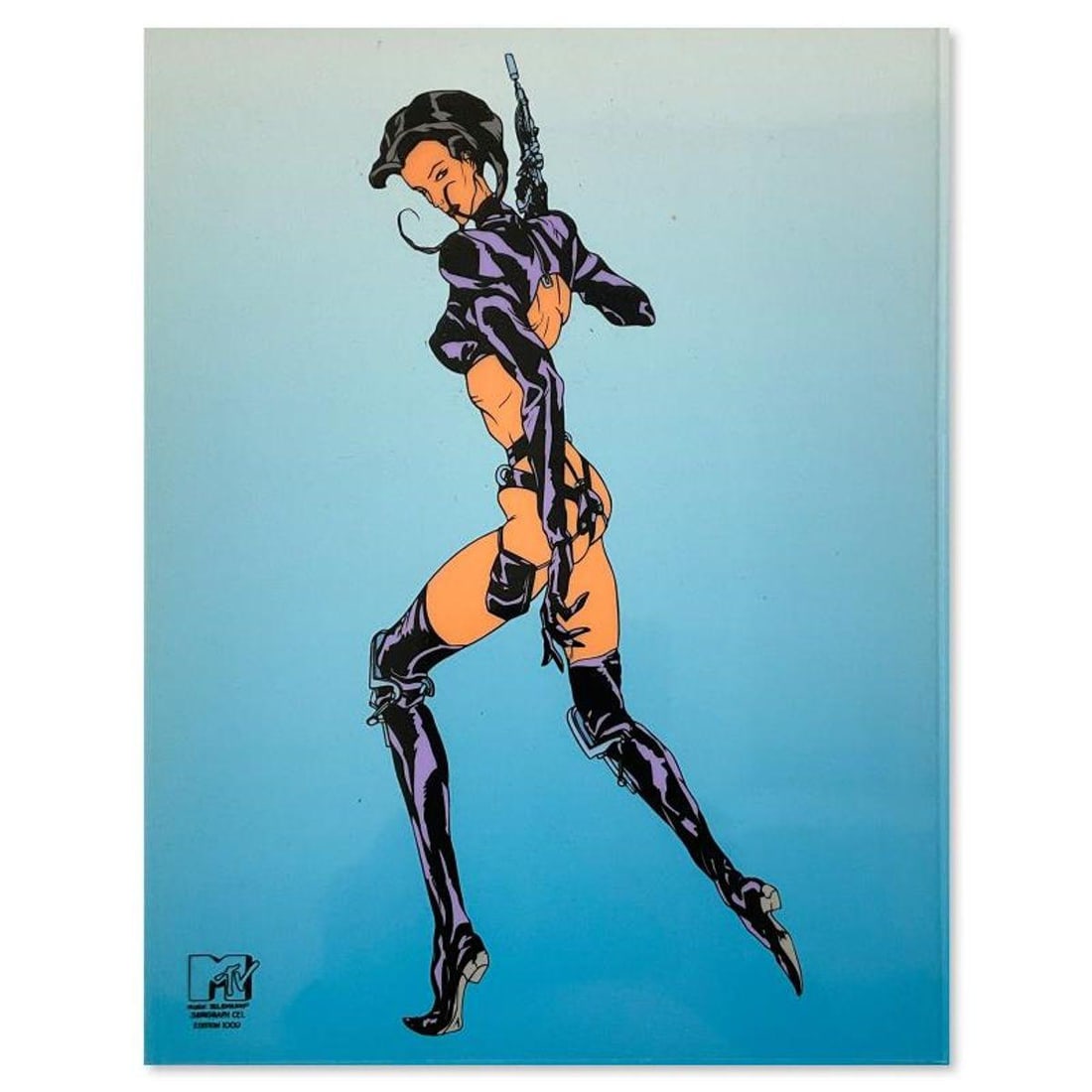Aeon Flux Limited Edition Sericel from MTV with Letter of Authenticity: Aeon Flux is a limited edition sericel from an edition of 1000. Airing on MTV in the mid-1990's, the show was an American avant-garde science fiction adventure series that revolving around a mysteriou