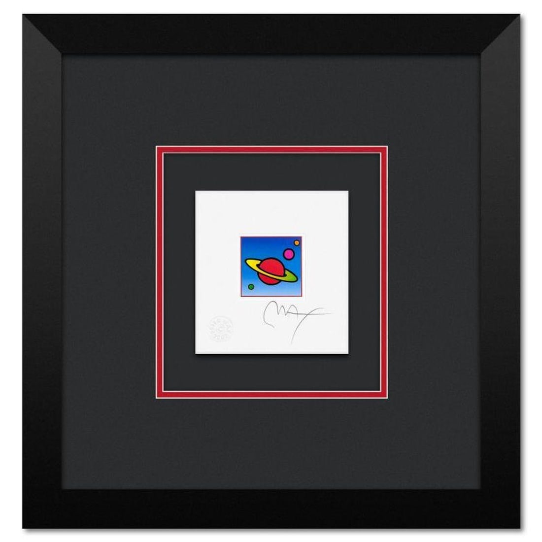 Peter Max, "Cosmic Saturn II" Framed Limited Edition Lithograph, Numbered and Hand Signed with: Cosmic Saturn II is a limited edition lithograph on paper by Peter Max, numbered and hand signed by the artist. This piece comes framed. Includes Certificate of Authenticity from Peter Max Studios. Me