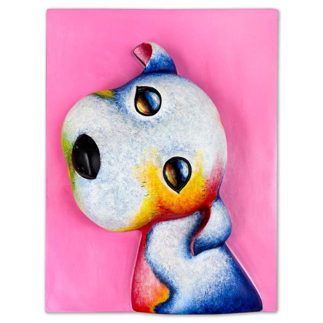 Wang, "Angel" Limited Edition Bas Relief Sculpture, Numbered 4/99 and Hand Signed with Letter of: Angel is a limited edition bas relief sculpture by Wang, numbered 4/99 and hand signed by the artist. Includes Letter of Authenticity. Measures approx. 13" x 10" x 4".