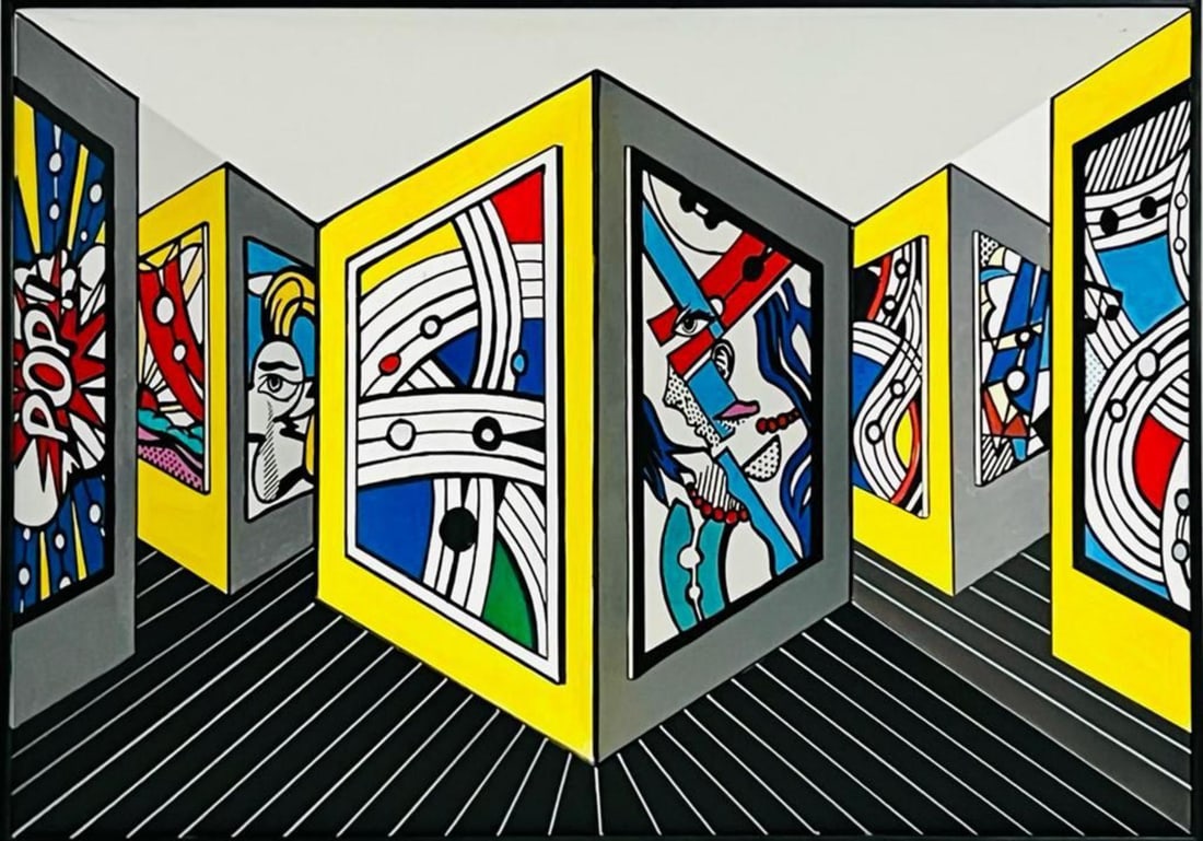 Igal Preslor- Original one of a kind acrylic painting on 3D wood sculpture (1 of 3)