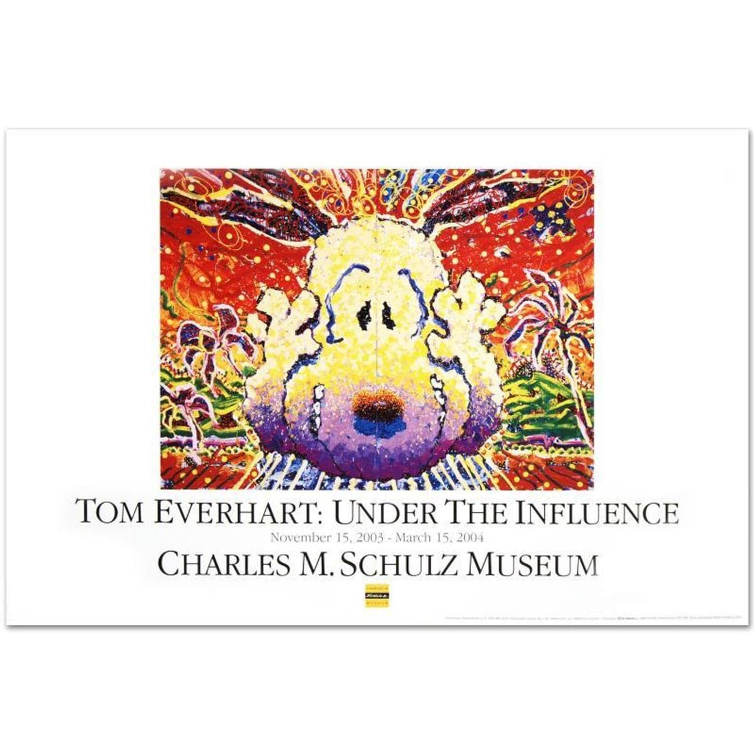 Nobody Barks in LA Fine Art Poster by Renowned Charles Schulz Protege Tom Everhart.: Nobody Barks in LA is a Fine Art Poster on paper, by Tom Everhart. Measures approx. 36" x 24" (with border), 29.5" x 21.5" (image with text). Reference#: 90405.