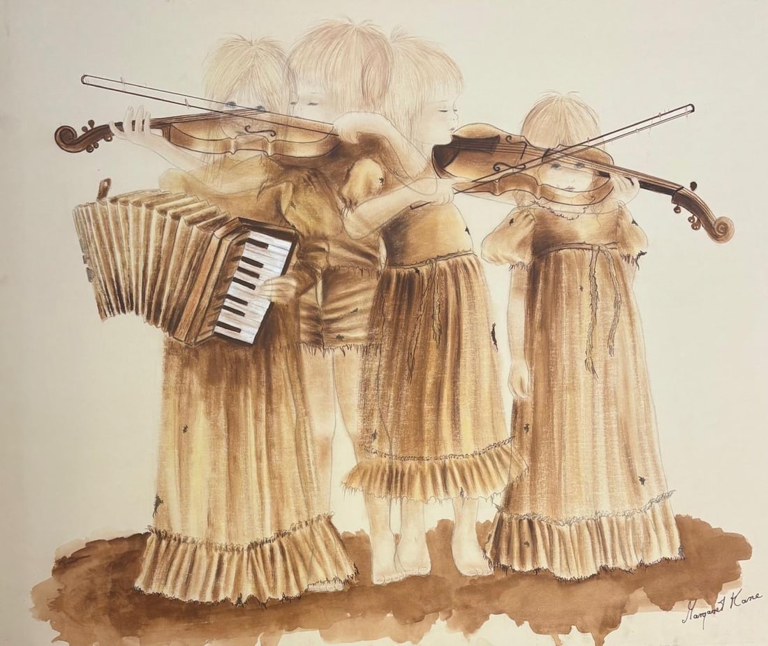 Margarette Kane- Original one of the kind acrylic painting on panel board: Artist: Margarette Kane. Medium: Original one of the kind acrylic painting on panel board. Size: 24" x 30". Signature: Hand Signed. Reference#: 94155.