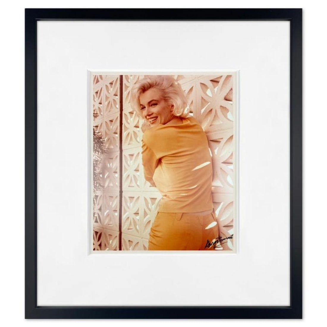 George Barris (1922-2016), "Marilyn Monroe: The Last Shoot" Framed Photograph Printed from the: Marilyn Monroe: The Last Shoot is a photograph printed from the original negative taken by George Barris (1922-2016). This photo is part of a series entitled "The Last Photos" which were taken in 1962