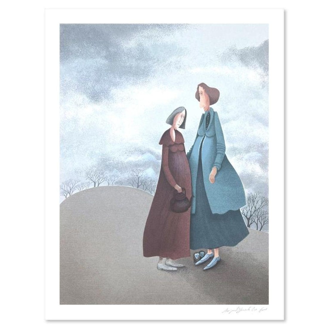 Avigail Yoresh, Limited Edition Serigraph, Hand Signed and Numbered with Letter of Authenticity.: This is a limited edition serigraph on paper by Avigail Yoresh. The piece comes hand signed by the artist, numbered, and with a letter of authenticity. Measures approximately 18" x 13". Reference#: 94