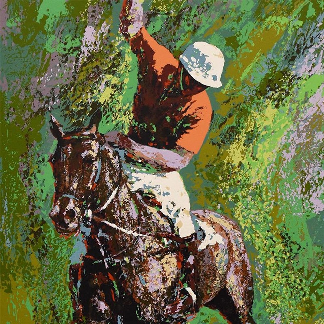 Mark King (1931-2014), "Polo" Limited Edition Serigraph, Numbered and Hand Signed with Letter of - 2