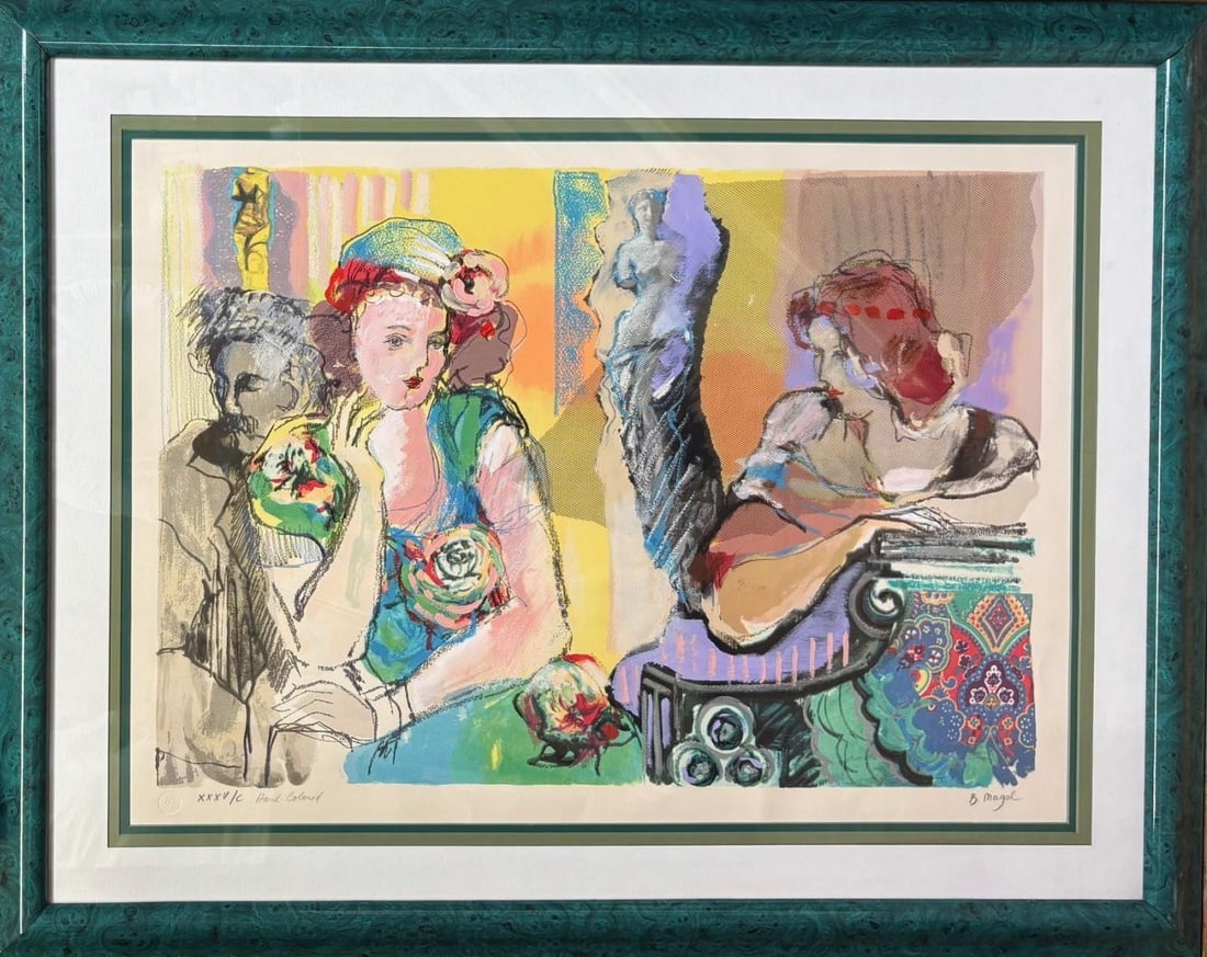 Bati­a Magal-Hand colored limited edition lithograph on paper (1 of 1)