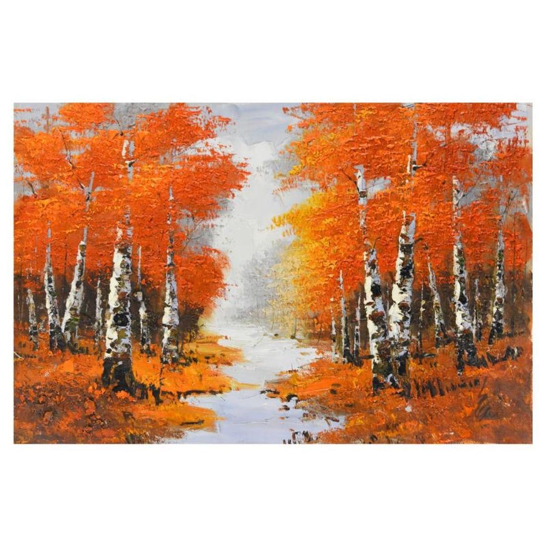 Inam, Original Oil Painting on Canvas (40" x 26"), Hand Signed with Letter of Authenticity.: This is an original oil painting on canvas by Inam, hand signed by the artist. Includes Letter of Authenticity. Measures approx. 40" x 26" (image).