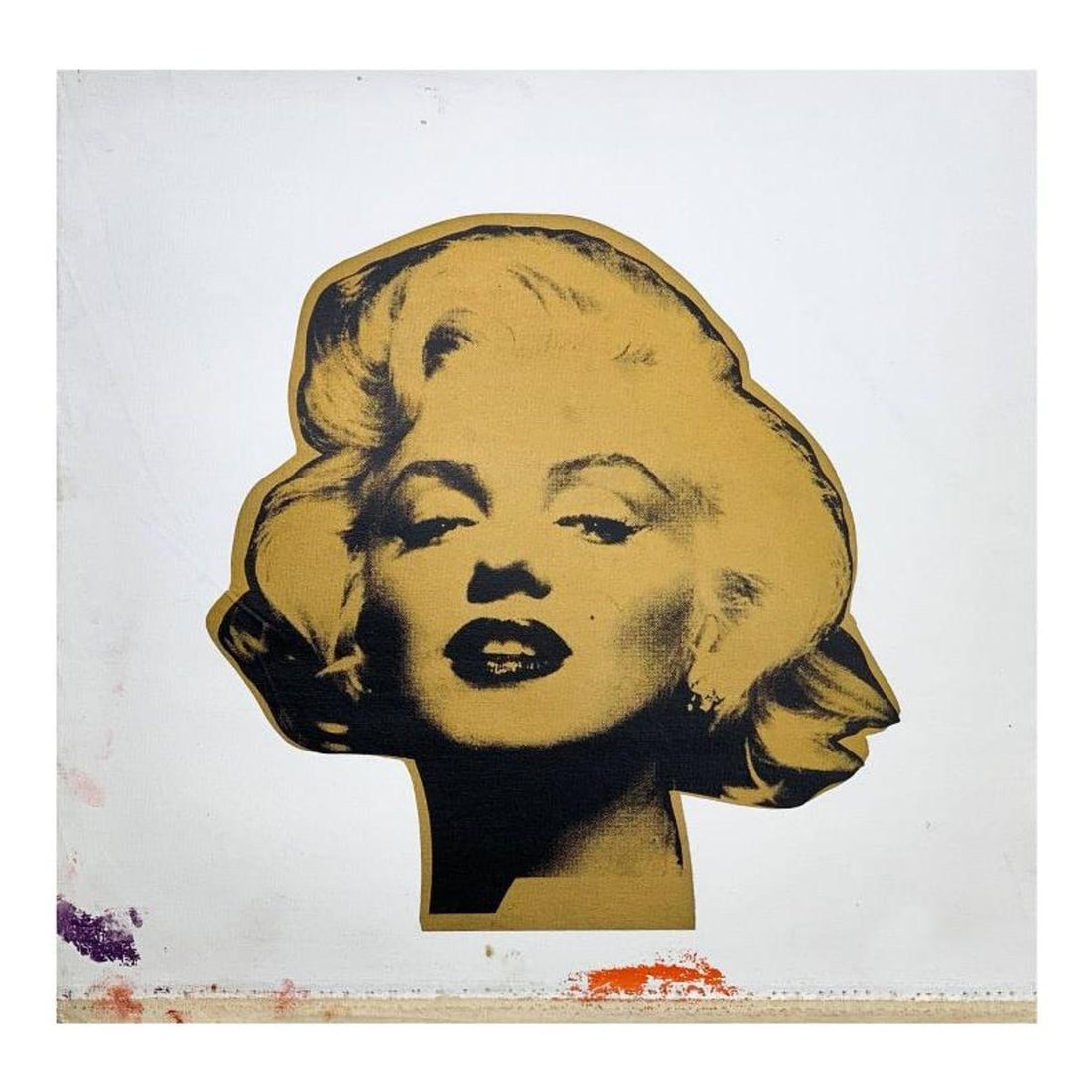 Steve Kaufman (1960-2010), "Marilyn Monroe" Hand Signed and Numbered Limited Edition Hand Pulled: Marilyn Monroe is limited edition hand pulled silkscreen unique mixed media on canvas by Andy Warhol protege Steve Kaufman (1960-2010). This piece is numbered and hand signed inverso and includes a