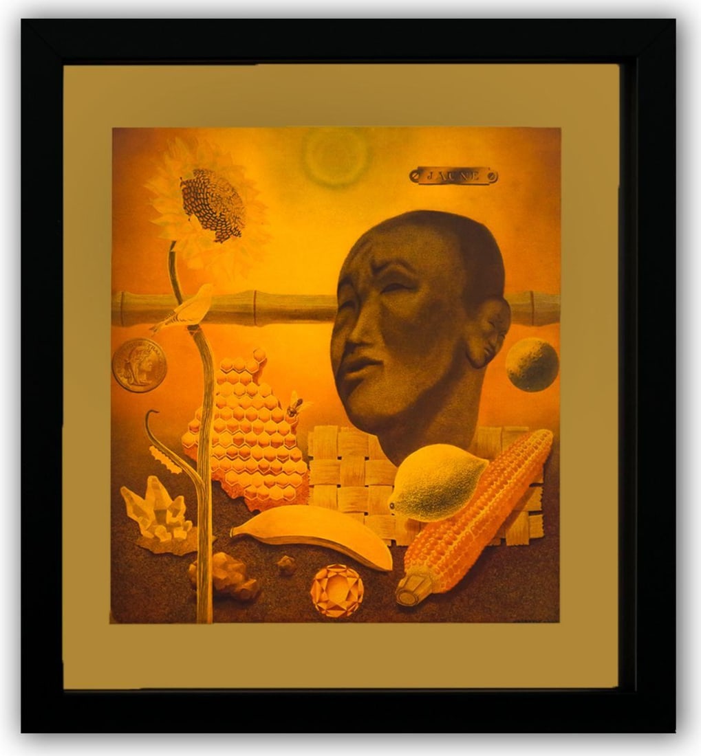 Victor Vasarely- Heliogravure Print "Untitled": Artist: Victor Vasarely. Medium: Heliogravure Print. Title: Untitled. Size: 11" x 10". Measures approx. 13" x 12" (framed). Additional: Custom Framed. Reference#: 21544.