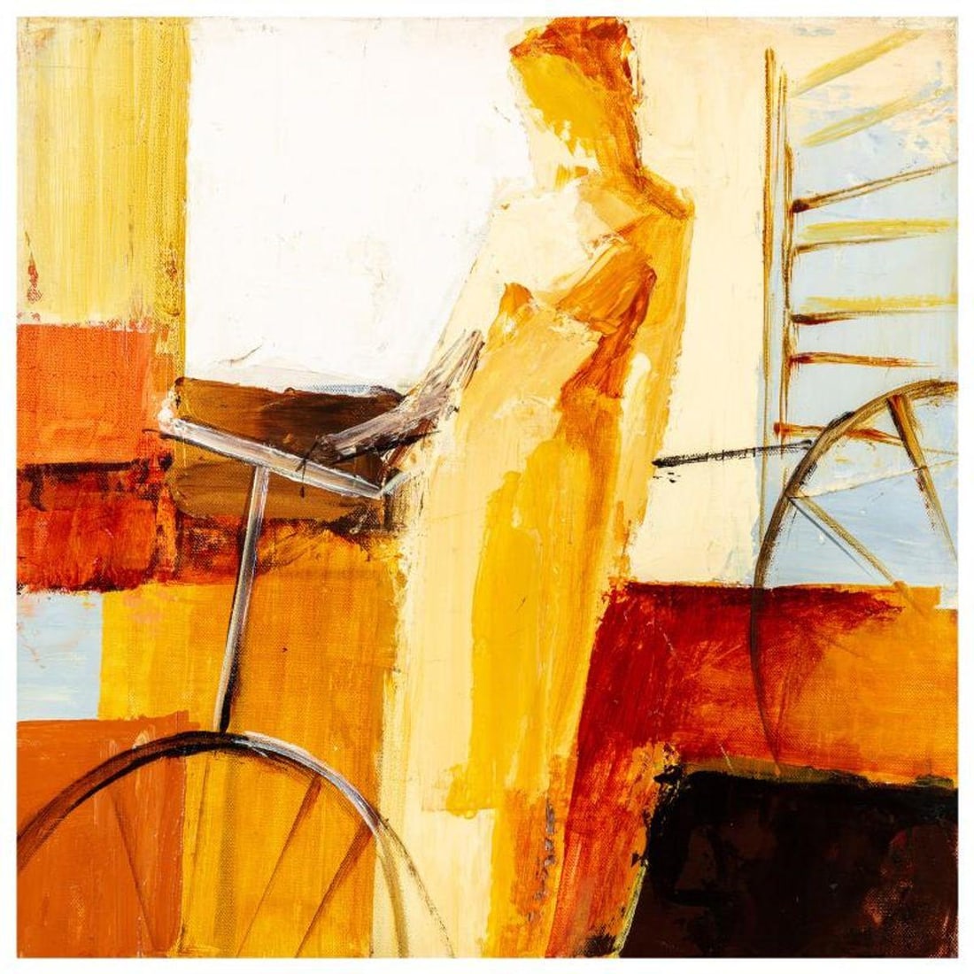 Adriana Naveh, Original Acrylic Painting on Wood Box, Hand Signed with Letter of Authenticity (1 of 2)