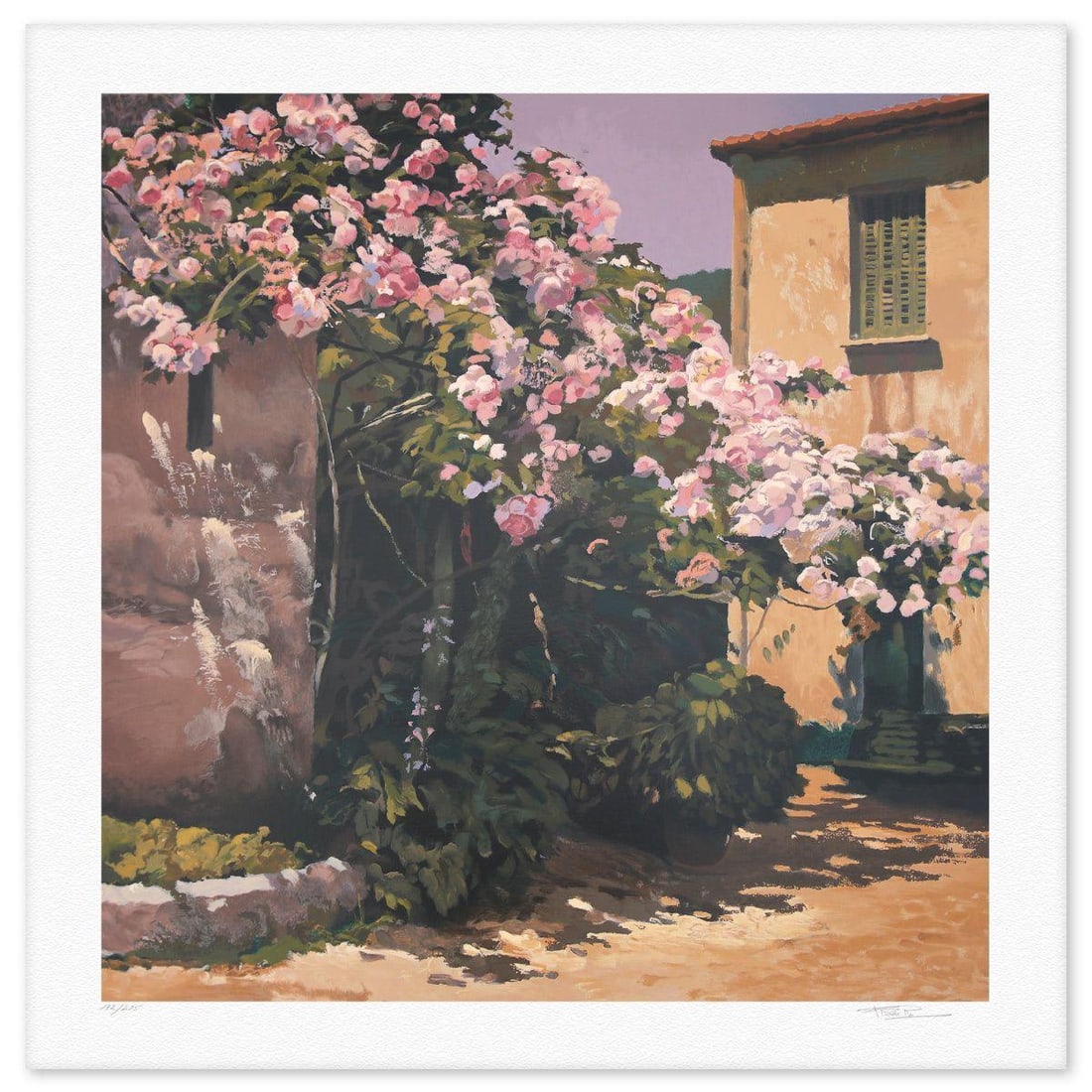 Poch Romeu- Silkscreen "Roser": Artist: Poch Romeu. Medium: Silkscreen. Title: Roser. Size: 36" x 36". Signature: Hand signed and numbered. Reference#: 74830.