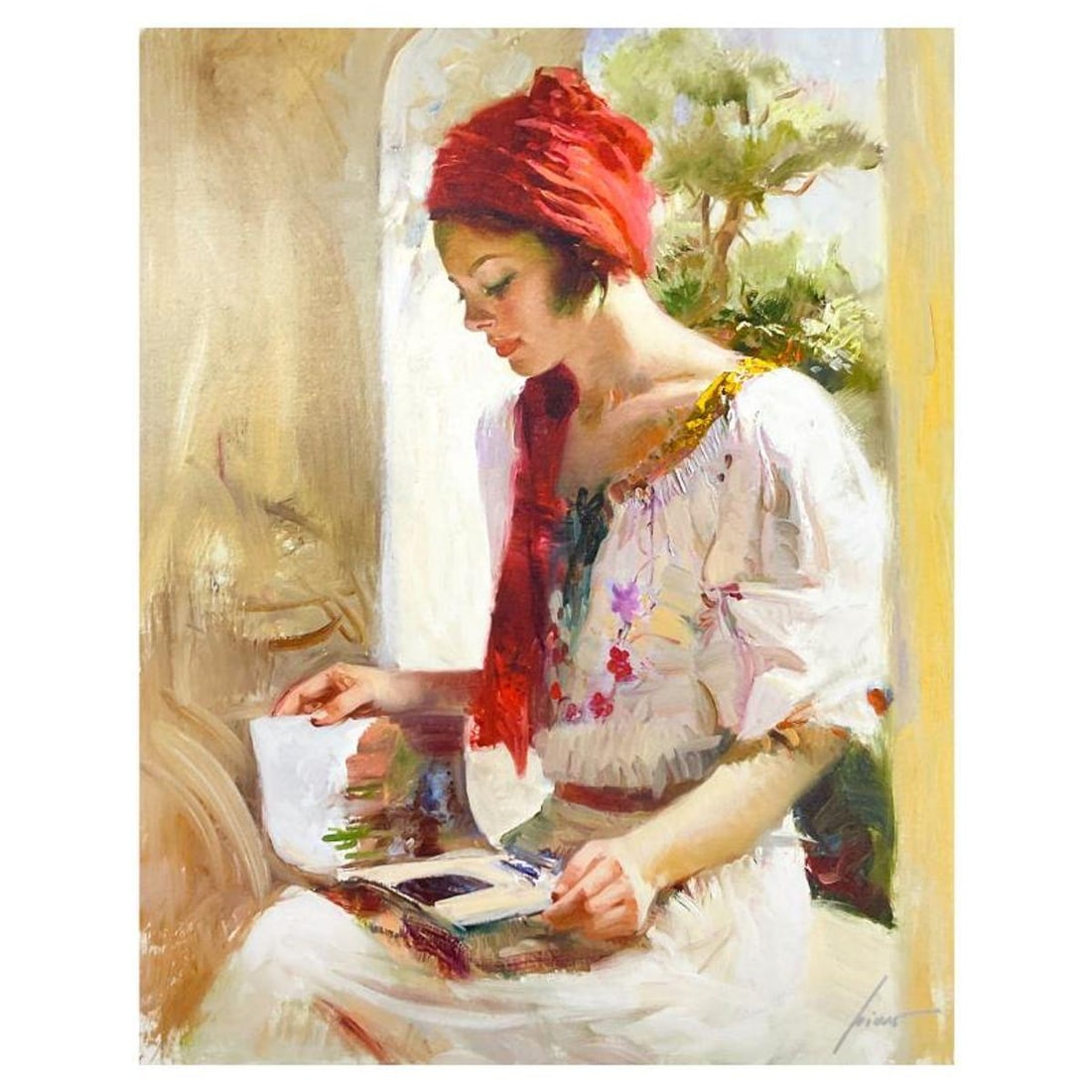 Pino (1939-2010) "Divine" Limited Edition on Canvas, Numbered and Hand Signed with Certificate of: Divine is a limited edition giclee on canvas by Pino (1939-2010), numbered and hand signed by the artist. Includes Certificate of Authenticity. Measures approx. 30" x 24" (image). Reference#: 93156.