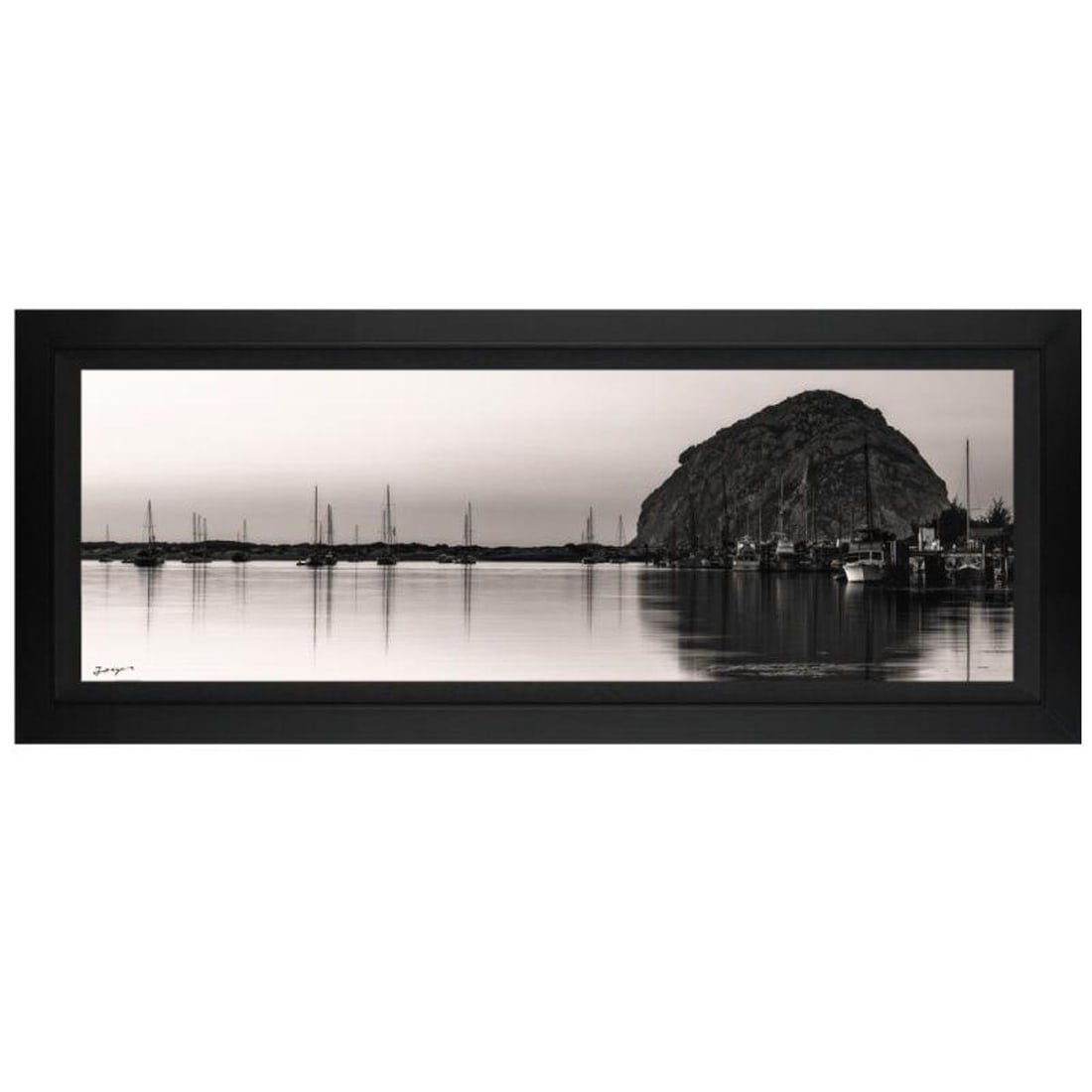 Jongas, "Clarity Bay" Framed Limited Edition on Canvas, Numbered and Hand Signed with Letter of (1 of 1)