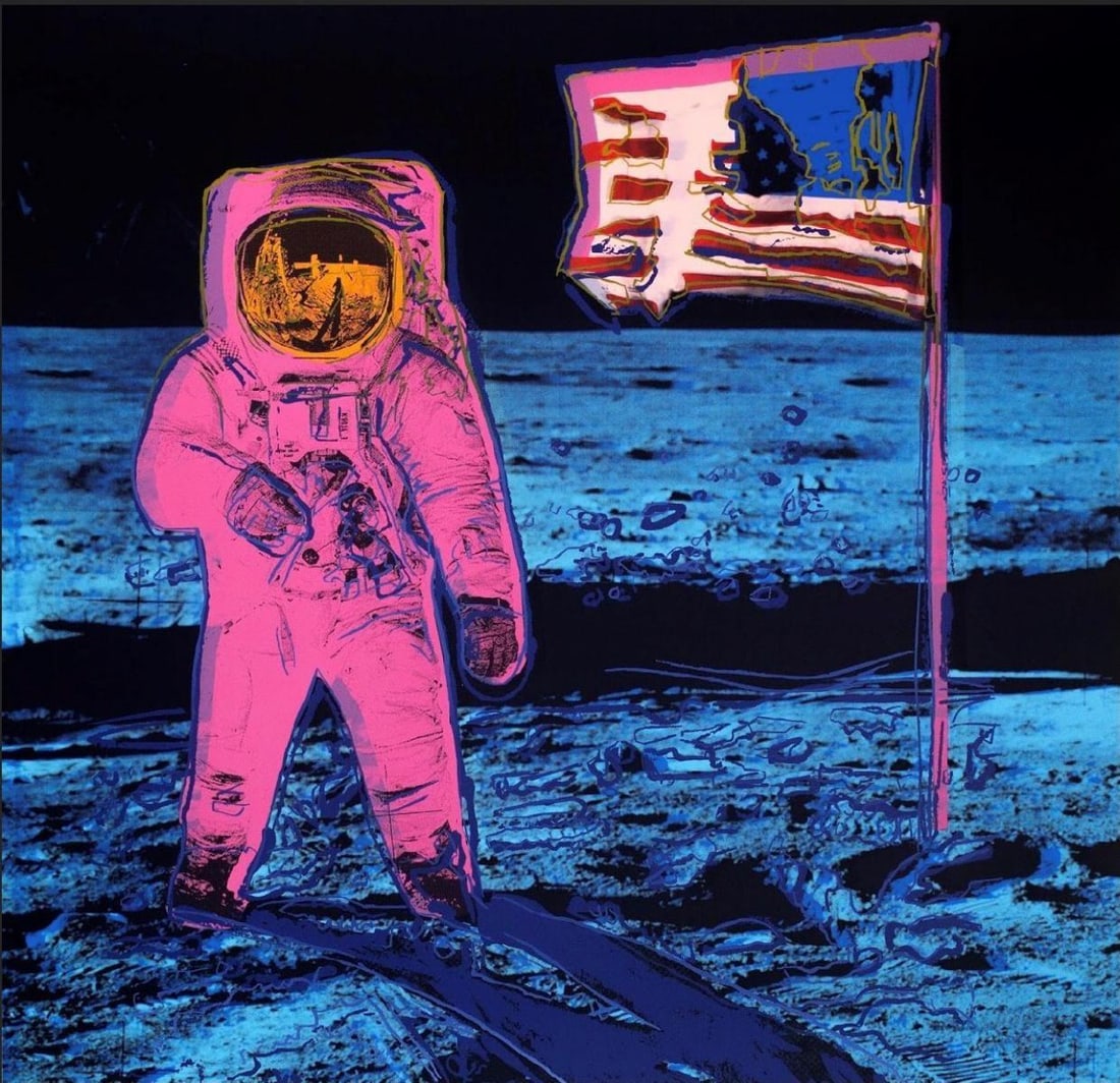 Andy Warhol- Silk Screen "The Moonwalk 11.405" (1 of 1)