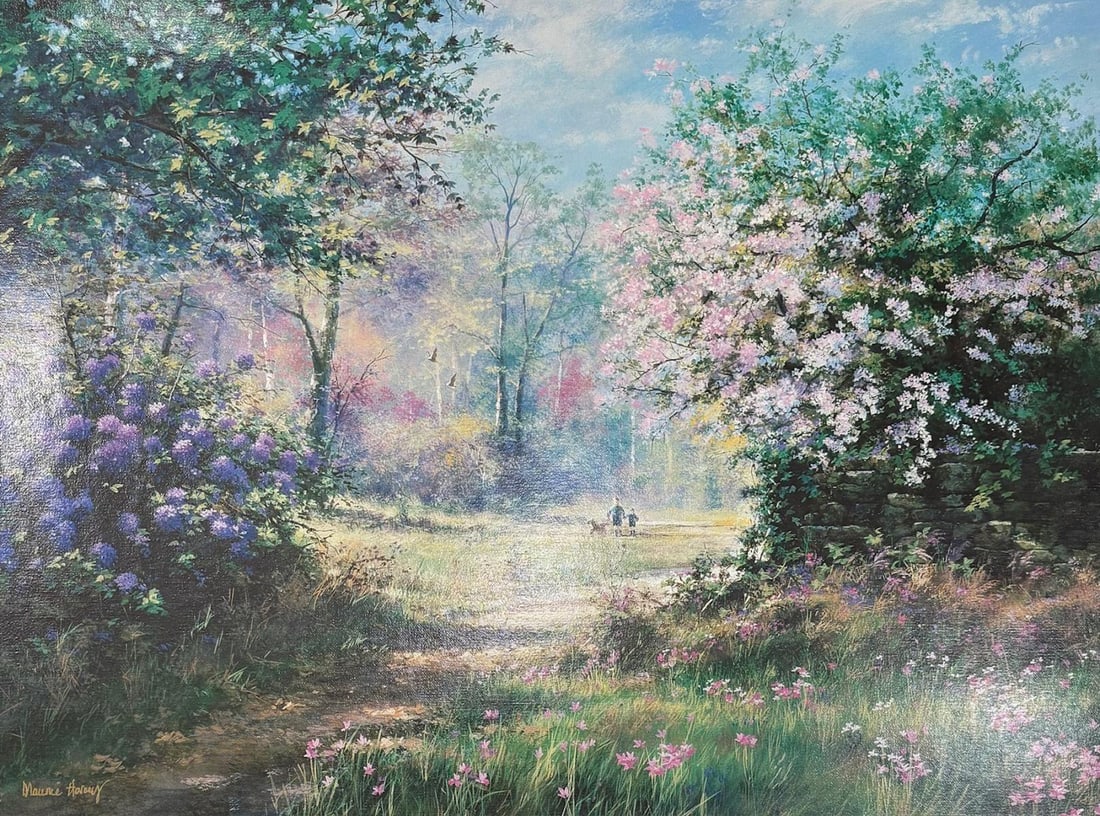 Maurice Meyer- Serigraph on canvas: Artist: Maurice Meyer. Medium: Serigraph on canvas. Size: 24" x 30". Signature: Signed and numbered. Reference#: 86449.