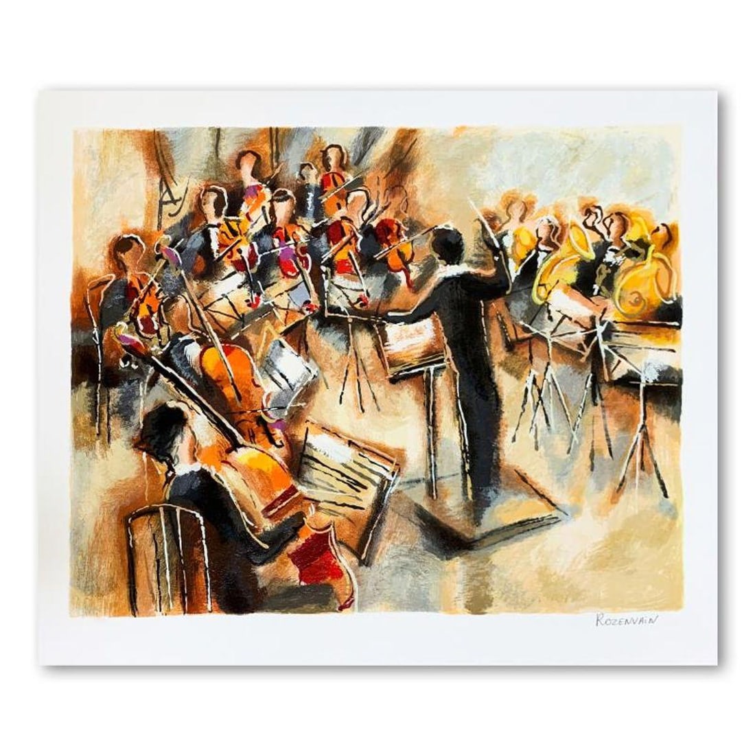 Michael Rozenvain, Hand Signed Limited Edition Serigraph on Paper with Letter of Authenticity. (1 of 2)