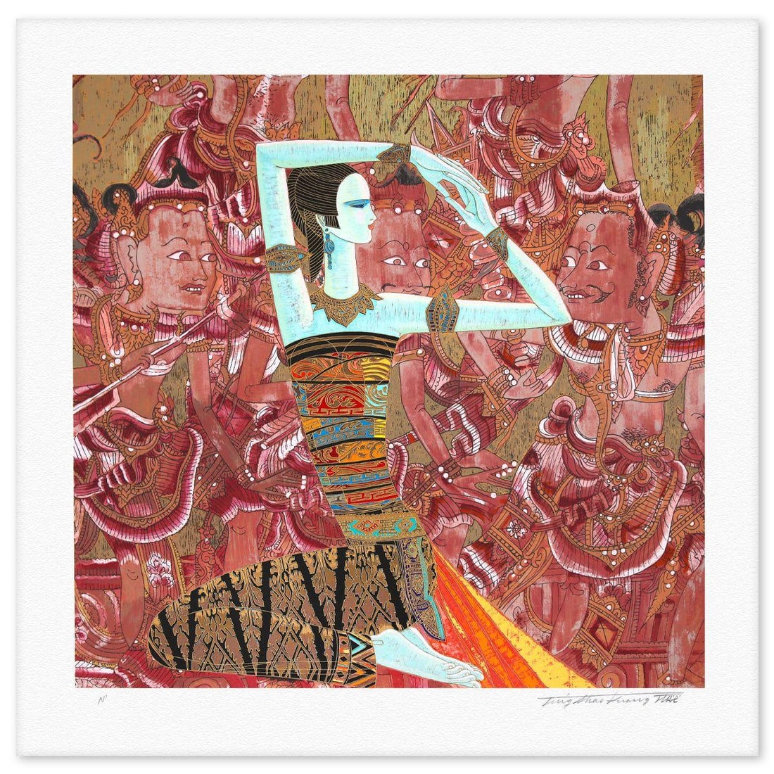 Ting Kuang- Silkscreen "Ramayana" (1 of 4)