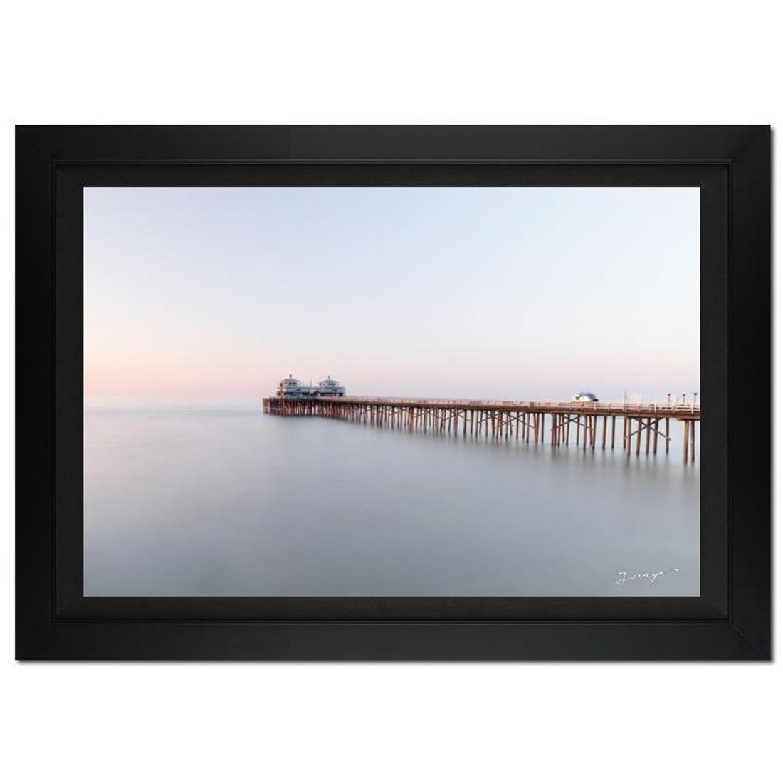 Jongas, "Summer Ice" Framed Limited Edition Photograph on Canvas, Numbered and Hand Signed with (1 of 1)