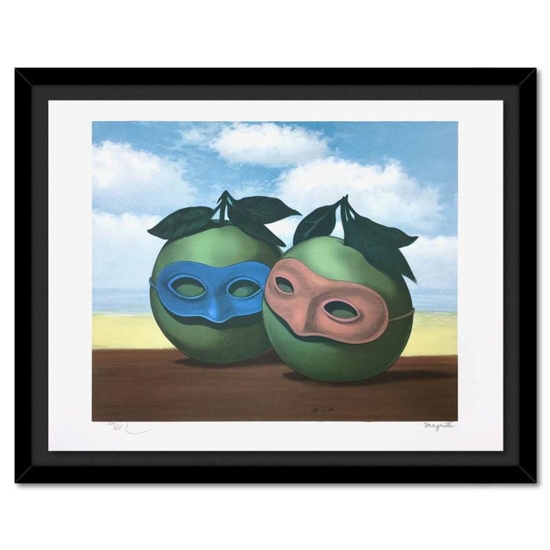 Rene Magritte 1898-1967 (After), "La Valse Hesitation (The Hesitation Waltz)" Framed Limited Edition (1 of 3)