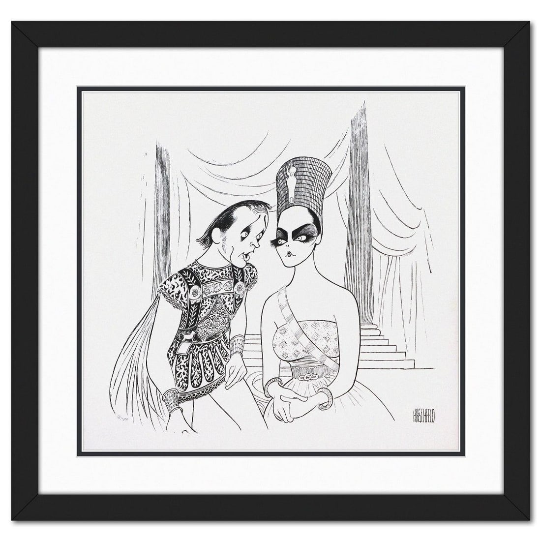 Al Hirchfield- Lithograph "Anthony & Cleopatra" (1 of 1)