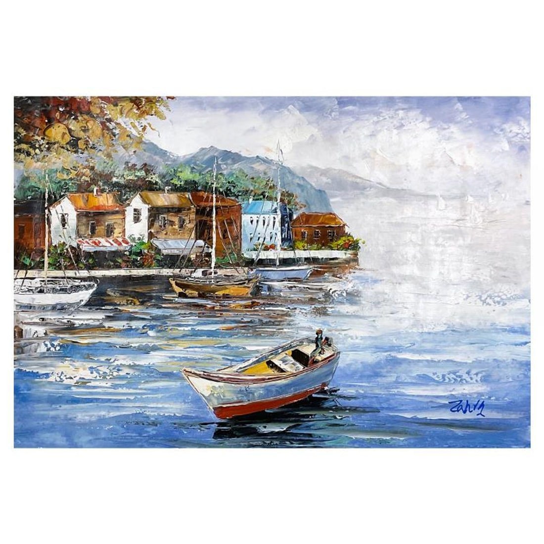 Zahra, Original Acrylic Painting on Canvas (24" x 36"), Hand Signed with Letter of Authenticity: This is an original acrylic painting on canvas by Zahra, hand signed by the artist. Includes Letter of Authenticity. Measures approx. 24" x 36" (image).