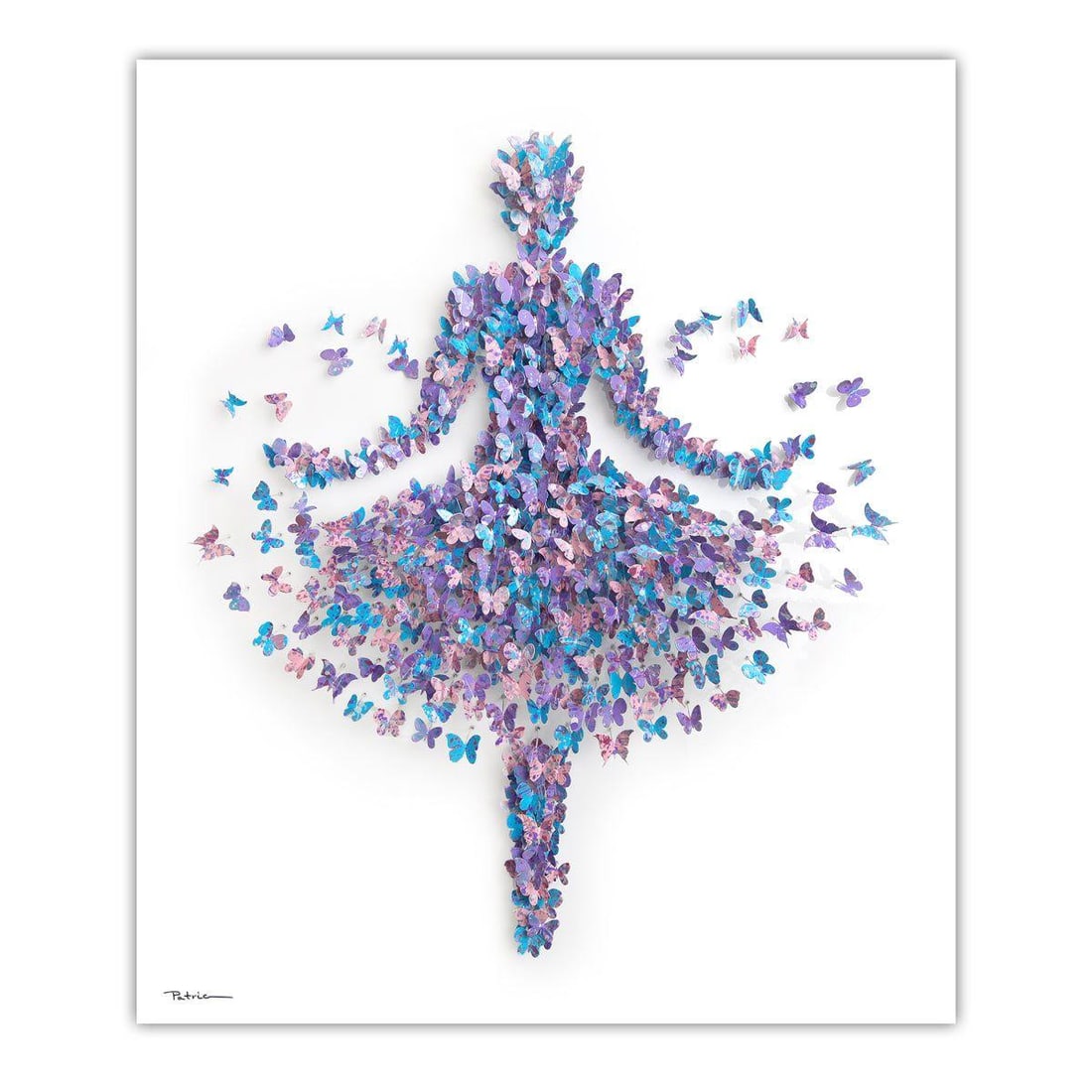 Patricia Govezensky- Original 3D Metal Art on Wood "Ballerina": Artist: Patricia Govezensky. Medium: Original 3D Metal Art on Wood. Title: Ballerina. Size: 31.5" x 37.5". Signature: Hand Signed by the artist. Certificate of Authenticity: From the publisher. Refere
