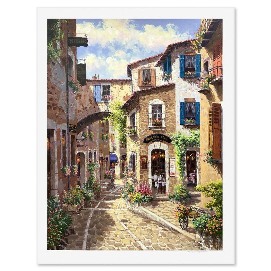 Sam Park, "Antibes" Limited Edition Printer's Proof Serigraph, Numbered and Hand Signed with Letter (1 of 2)