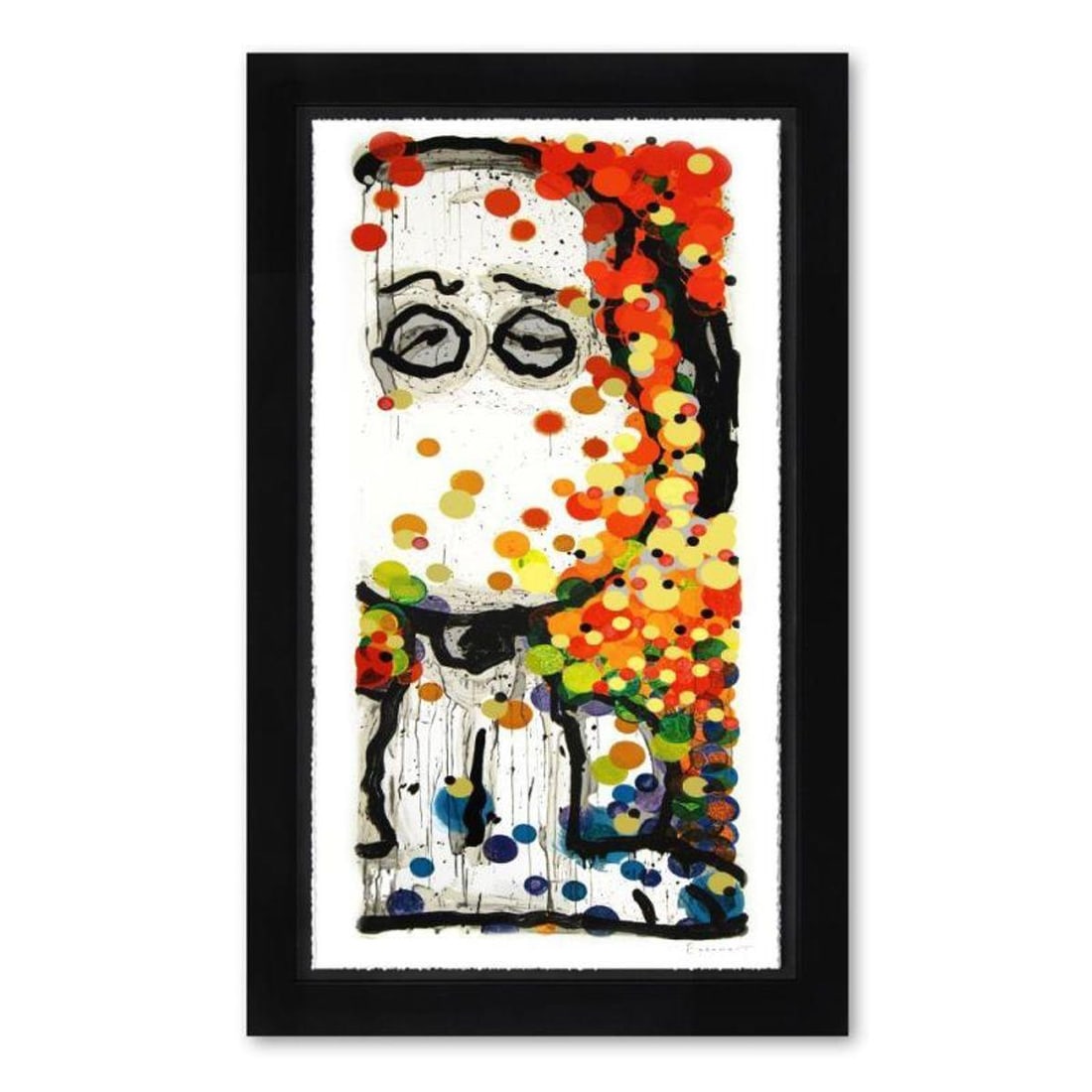 Tom Everhart, "Beauty Sleep" Framed Limited Edition Hand Pulled Original Lithograph. Hand Signed,: Beauty Sleep is a limited edition hand pulled original lithograph on museum quality deckle-edge paper by Tom Everhart. The piece is numbered, and hand signed by the artist. This is one of the final Ev