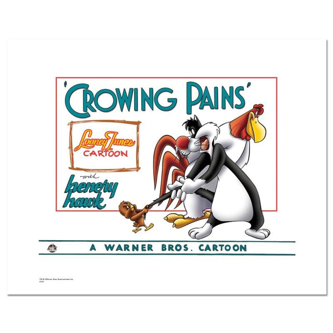 Crowing Pains with Sylvester Limited Edition Giclee from Warner Bros., Numbered with Hologram Seal (1 of 1)