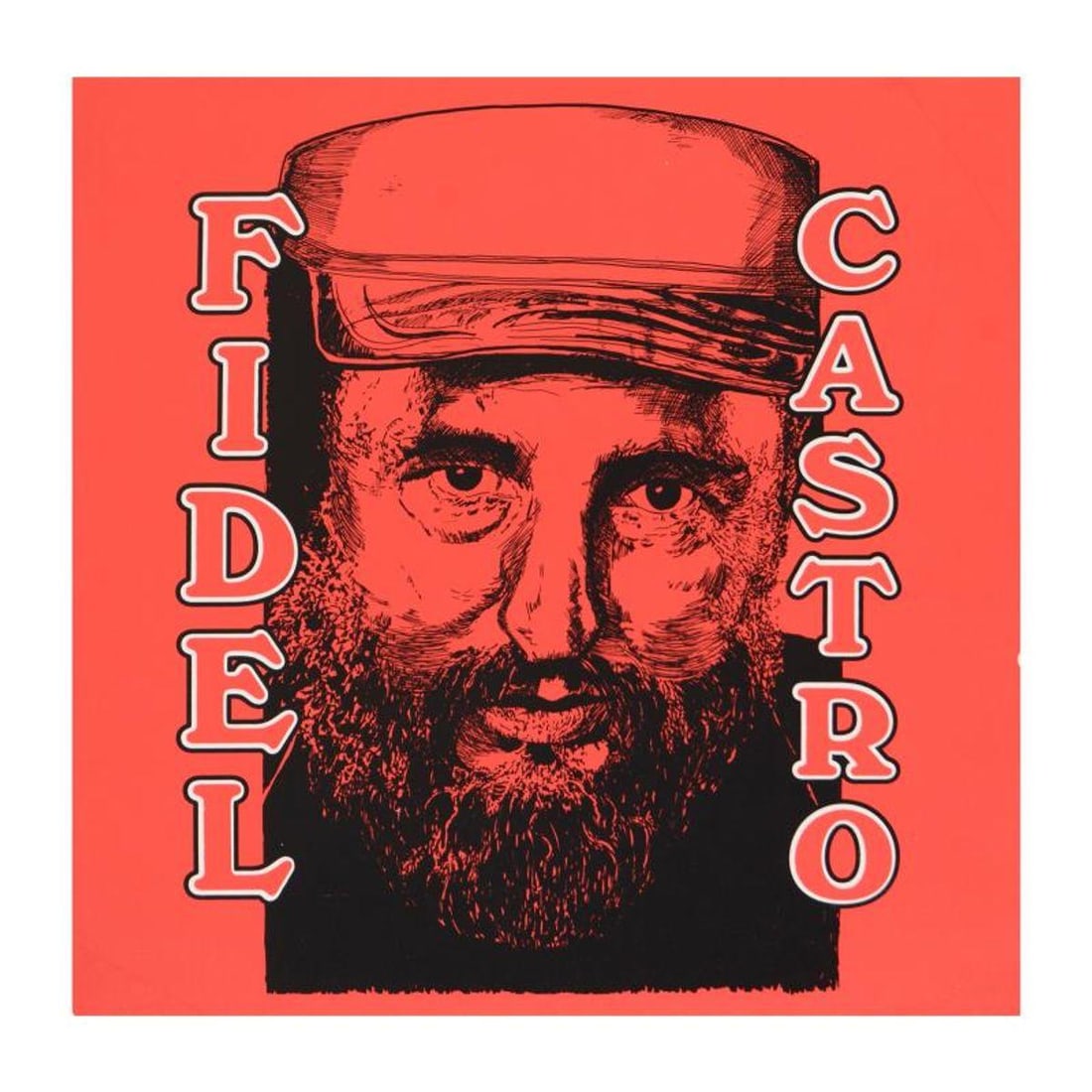 Steve Kaufman (1960-2010), "Fidel Castro" Limited Edition Silkscreen on Canvas, Numbered 20/50 and: Castro is a limited edition silkscreen on canvas by Andy Warhol protege Steve Kaufman (1960-2010). This piece is numbered 20/50 and hand signed inverso. Includes Certificate of authenticity. As is com