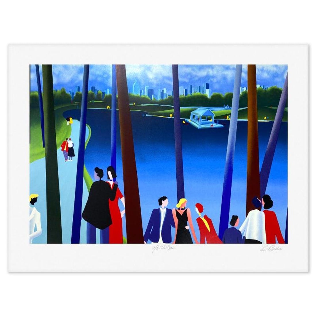 Leo Posillico, "After The Rain" Limited Edition Serigraph, Numbered and Hand Signed with Letter of: After The Rain is a limited edition serigraph on paper by Leo Posillico, numbered and hand signed with a Letter of Authenticity. Measures approx. 33.5" x 44" (border), 26" x 38" (image). Reference#: 9