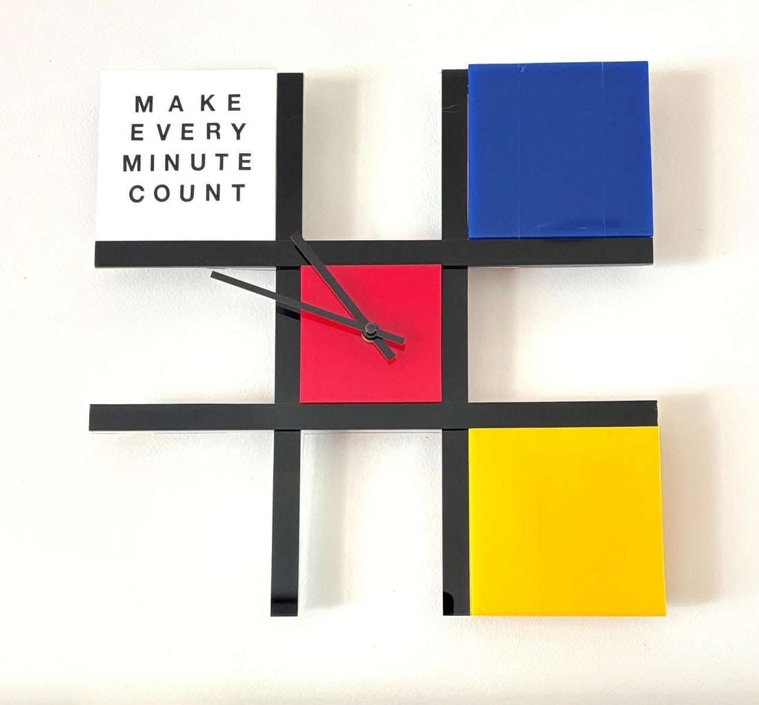 Glettner Steinberg- Original one of a kind hand made wall sculpture clock (1 of 1)