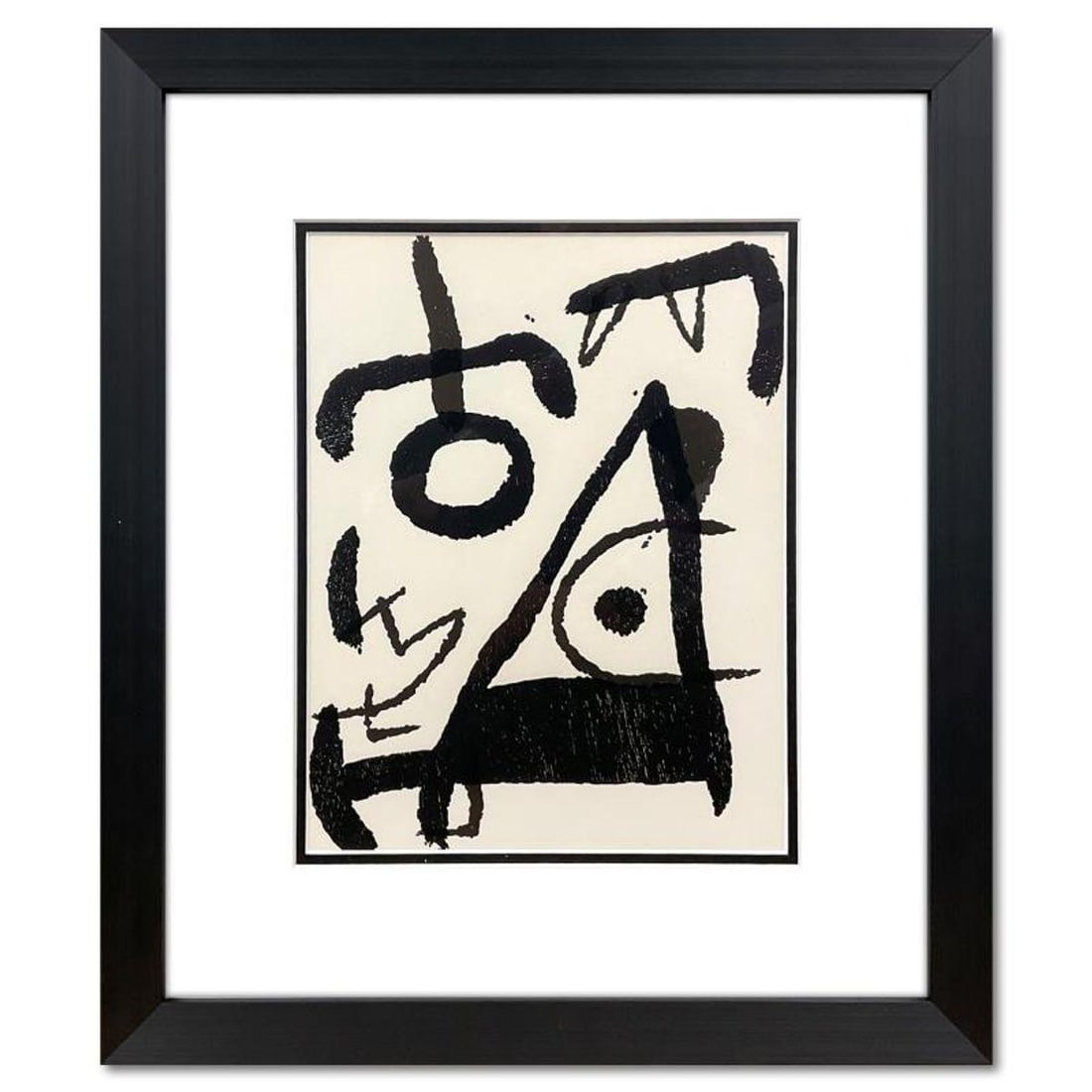 Joan Miro (1893-1983), Framed Lithograph with Letter of Authenticity. (1 of 2)