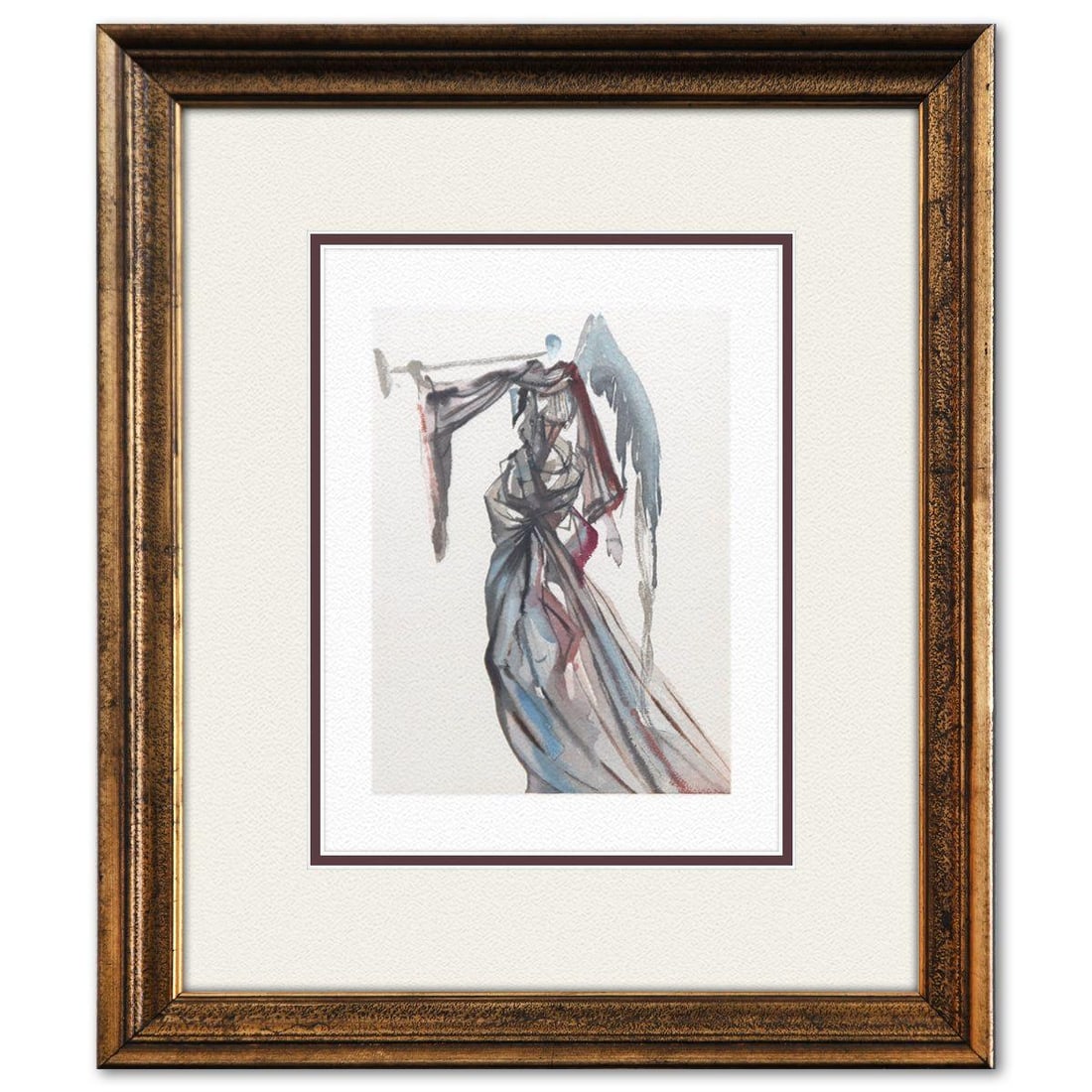 Salvador Dali- Original Color Woodcut on B.F.K. Rives Paper "Paradise 10" (1 of 1)