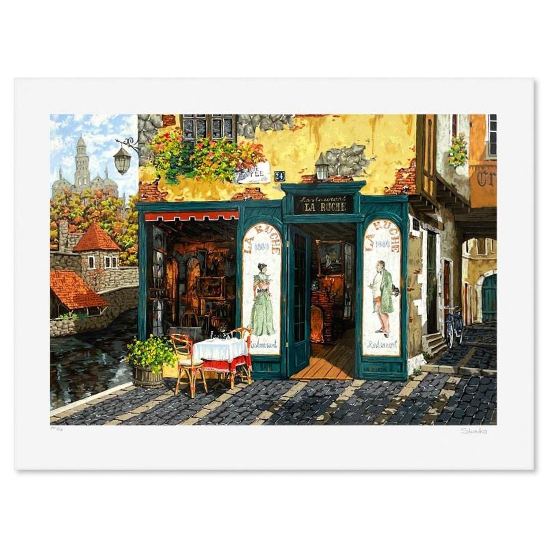 Viktor Shvaiko, "Castle on the Water" Limited Edition Printer's Proof Serigraph (21" x 30"), (1 of 2)